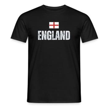 Flagge Englands, englischer Patriot - Männer T-Shirt - Schwarz - Vorne - AI Model Male 178 light (178cm)