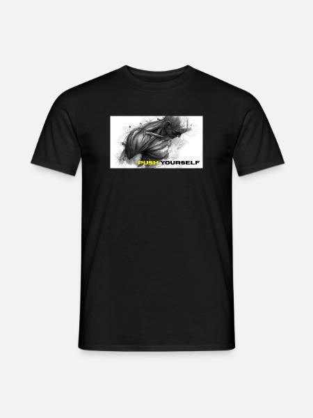 Starke Selbstmotivation Illustration - Männer T-Shirt - Schwarz