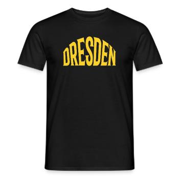 Dresden - Men's T-Shirt - black - Front - AI Model Male 178 light (178cm)