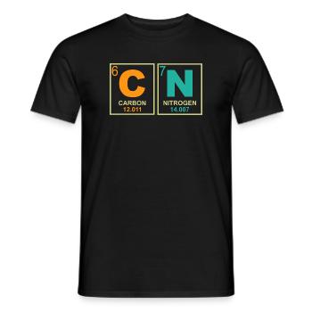 67 Tableau périodique de Sciences Drôle de Professeurs Drôles de Mème - T-shirt homme - noir - Devant - AI Model Male 178 light (178cm)