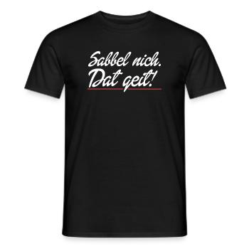 ça marche - T-shirt homme - noir - Devant - AI Model Male 178 light (178cm)