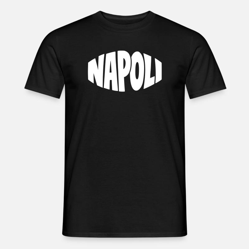 Napoli Bogen-Logo - Männer T-Shirt - Schwarz
