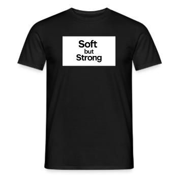 minimalist_typography_t-shirt_design-_black_tex - T-shirt homme - noir - Devant - AI Model Male 178 light (178cm)