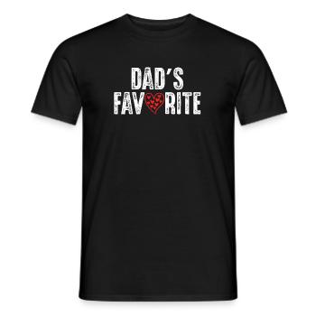 Papas_Lieblings - T-shirt homme - noir - Devant - AI Model Male 178 light (178cm)