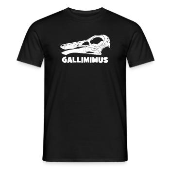 Gallimimus Schädel Fossil - Männer T-Shirt - Schwarz - Vorne - AI Model Male 178 light (178cm)