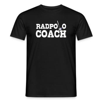 Bike Polo Coach - Men's T-Shirt - black - Front - AI Model Male 178 light (178cm)
