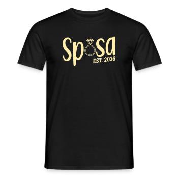 Italienische Braut 2026 - Männer T-Shirt - Schwarz - Vorne - AI Model Male 178 light (178cm)