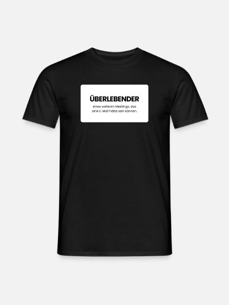 Überlebender Meetingwitz - Männer T-Shirt - Schwarz