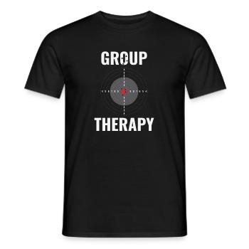 Group Therapy Target Gift Idea shooting range - Men's T-Shirt - black - Front - AI Model Male 178 light (178cm)