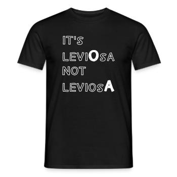 it s leviosa not leviosa - Men's T-Shirt - black - Front - AI Model Male 178 light (178cm)