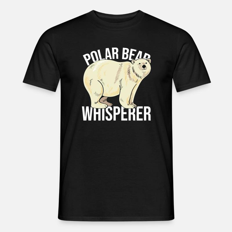 Eisbärflüsterer Eisbär Zookeeper Tier - Männer T-Shirt - Schwarz