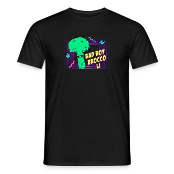 Brocoli Bad Boy - T-shirt homme - noir - Devant - AI Model Male 178 light (178cm)