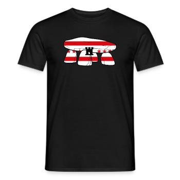 Drenthe Dolmen - T-shirt homme - noir - Devant - AI Model Male 178 light (178cm)
