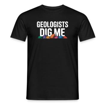 Gestein sammeln Rockhound Gestein Sammler Geologie - Männer T-Shirt - Schwarz - Vorne - AI Model Male 178 light (178cm)