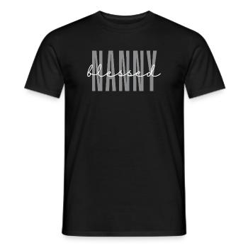 Vie de nounou Fête des mères Grand-mère Grand-mère - T-shirt homme - noir - Devant - AI Model Male 178 light (178cm)