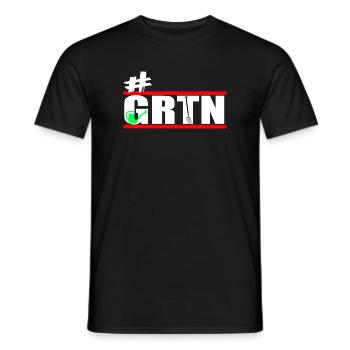 Jardin - Jardiniers - Jardinage - GRTN - T-shirt homme - noir - Devant - AI Model Male 178 light (178cm)
