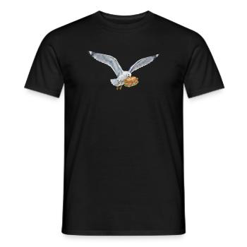 Boulderer Colorsplash Boulder Bouldering - Men's T-Shirt - black - Front - AI Model Male 178 light (178cm)