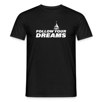 Suivez vos rêves - T-shirt homme - noir - Devant - AI Model Male 178 light (178cm)