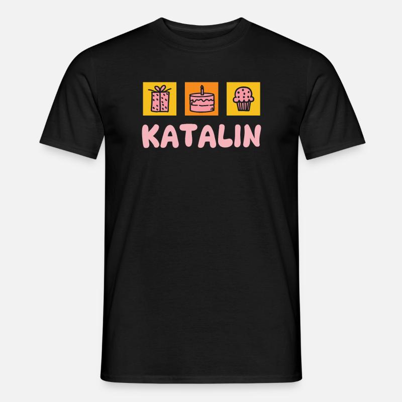 Katalin - Männer T-Shirt - Schwarz