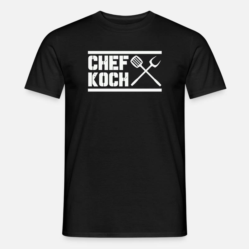 chef_koch - T-shirt uomo - nero