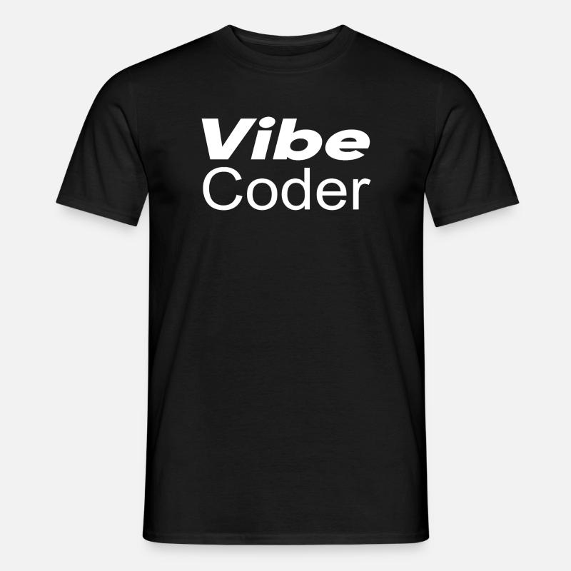 Techno-Utopie: Vibe Coder - Männer T-Shirt - Schwarz