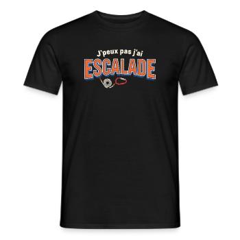 J'peux pas j'ai Escalade - T-shirt homme - noir - Devant - AI Model Male 178 light (178cm)