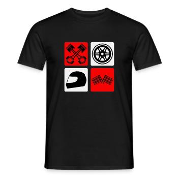 T-shirt Cadeau Un Formule Fan - T-shirt homme - noir - Devant - AI Model Male 178 light (178cm)