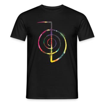 Symbole Reiki - T-shirt homme - noir - Devant - AI Model Male 178 light (178cm)