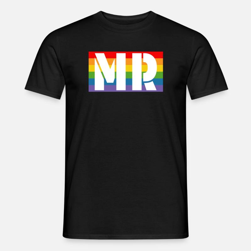 Rainbow shirt MR - Männer T-Shirt - Schwarz