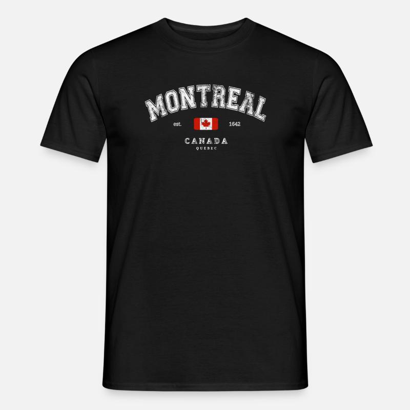 Montreal Canada - Männer T-Shirt - Schwarz