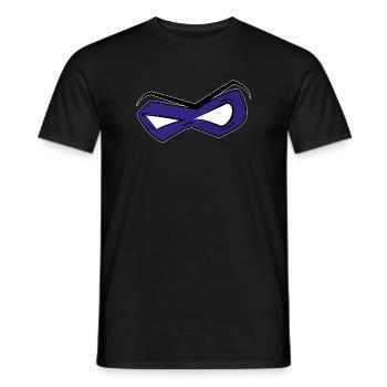 Masque Bleu Intense - T-shirt homme - noir - Devant - AI Model Male 178 light (178cm)