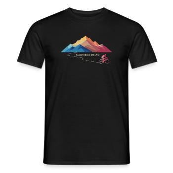 Radtour zum Stilfserjoch - Männer T-Shirt - Schwarz - Vorne - AI Model Male 178 light (178cm)