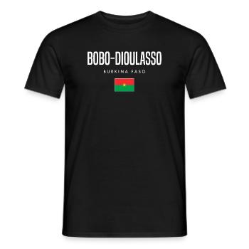 Bobo-Dioulasso Burkina Faso - T-shirt homme - noir - Devant - AI Model Male 178 light (178cm)