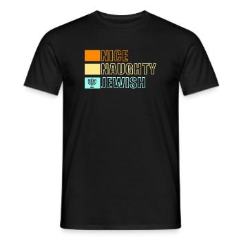 Hanukkah Chanukkah Hanukah - Männer T-Shirt - Schwarz - Vorne - AI Model Male 178 light (178cm)