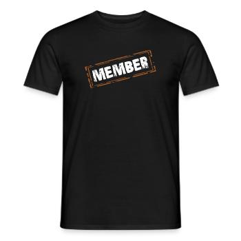 member - Männer T-Shirt - Schwarz - Vorne - AI Model Male 178 light (178cm)