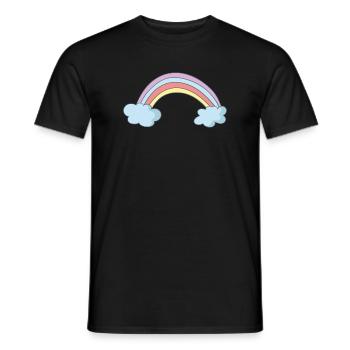 Arc-en-ciel - T-shirt homme - noir - Devant - AI Model Male 178 light (178cm)
