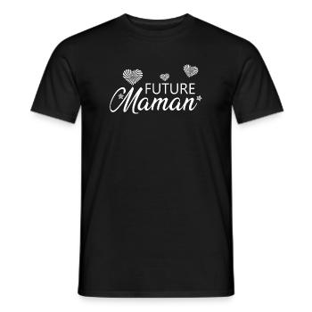 Future Maman - T-shirt homme - noir - Devant - AI Model Male 178 light (178cm)
