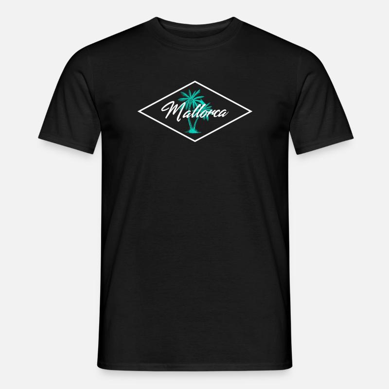 Mallorca Palmenzauber - Männer T-Shirt - Schwarz