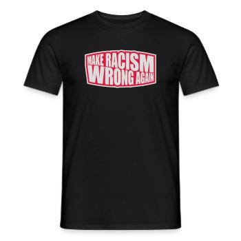 Rendre le racisme répréhensible - T-shirt homme - noir - Devant - AI Model Male 178 light (178cm)