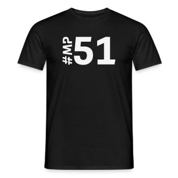 MP51-KARTON - Männer T-Shirt - Schwarz - Vorne - AI Model Male 178 light (178cm)
