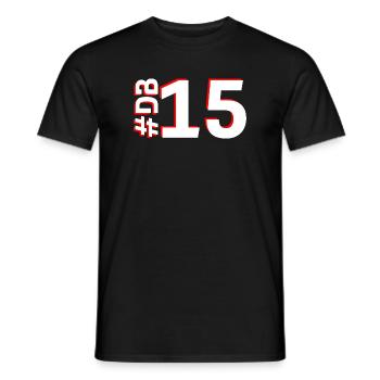 DB15-KARTON - Männer T-Shirt - Schwarz - Vorne - AI Model Male 178 light (178cm)