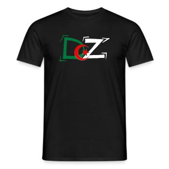 DZ Algeria True Algerian Algerian - Men's T-Shirt - black - Front - AI Model Male 178 light (178cm)