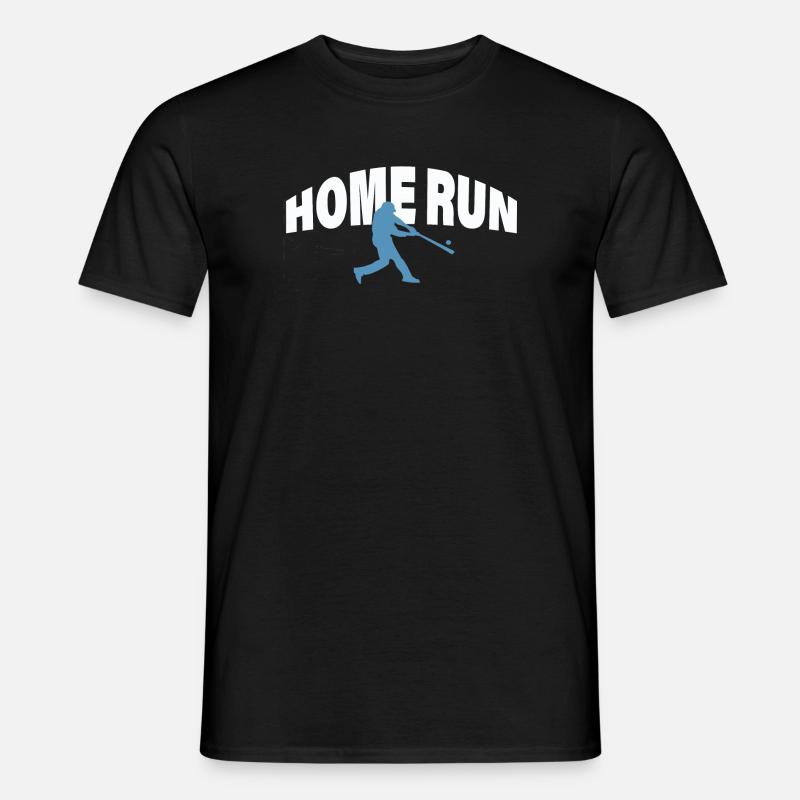 HOME RUN - Männer T-Shirt - Schwarz