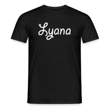 Lyana - T-shirt homme - noir - Devant - AI Model Male 178 light (178cm)