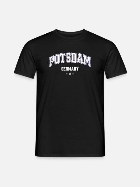 Potsdam Germany College Emblem - Men's T-Shirt - black