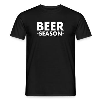 Beer Season - Bier Saison - Men's T-Shirt - black - Front - AI Model Male 178 light (178cm)