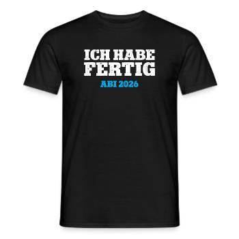 I'VE FINISHED HIGH SCHOOL 2026 HIGH SCHOOL DIPLOMA GRADUATION 26 - Men's T-Shirt - black - Front - AI Model Male 178 light (178cm)
