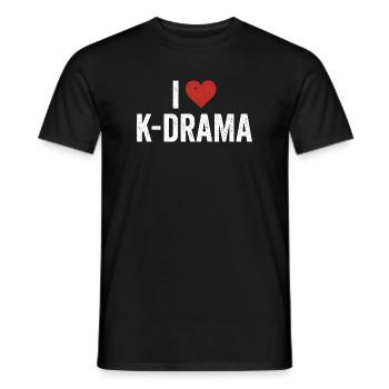 Drame coréen K-Drama Lover Kdrama - T-shirt homme - noir - Devant - AI Model Male 178 light (178cm)
