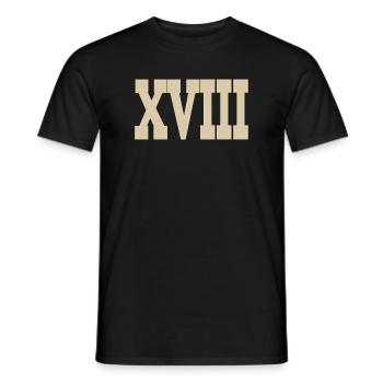 Roman numerals - Men's T-Shirt - black - Front - AI Model Male 178 light (178cm)