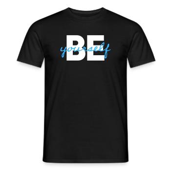 be yourself - Männer T-Shirt - Schwarz - Vorne - AI Model Male 178 light (178cm)